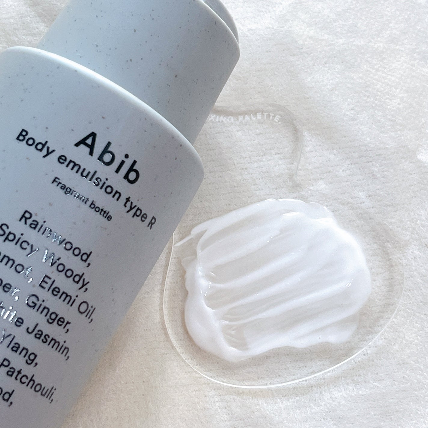 フレグランスボトル ボディエマルジョンS,R/Abib /ボディクリームを使ったクチコミ(3枚目)