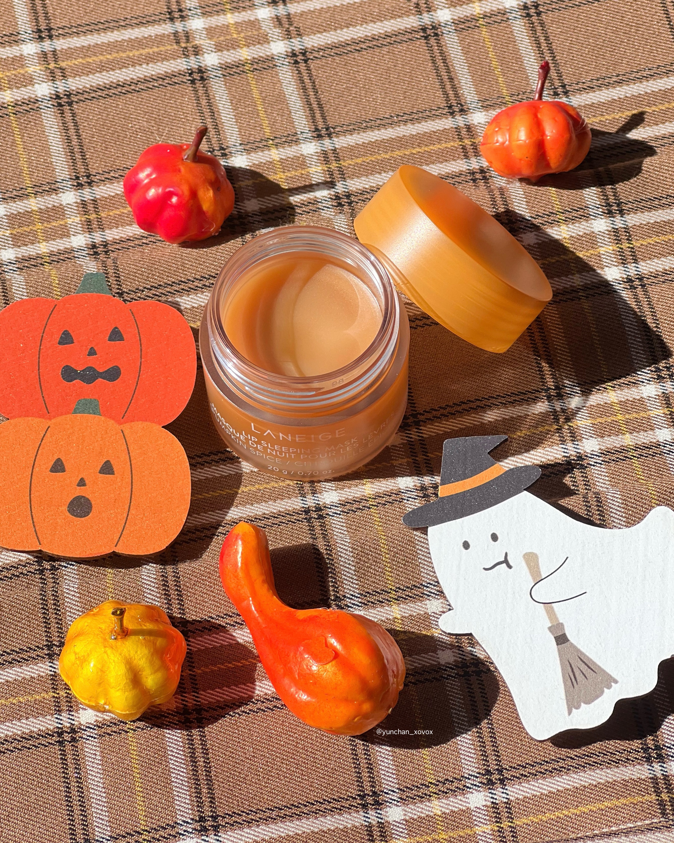 リップスリーピングマスク パンプキンスパイス/LANEIGE/リップバームを使ったクチコミ（3枚目）