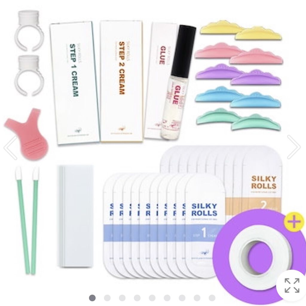 EYE2IN 低刺激 セルフプロ用 まつげパーマ 3種 セット/Qoo10/その他キットセットを使ったクチコミ（2枚目）