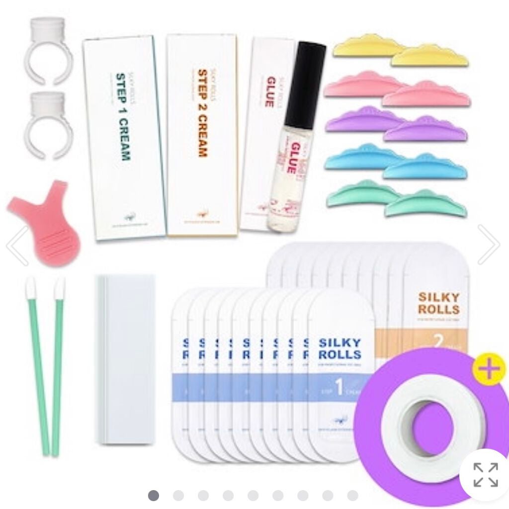 EYE2IN 低刺激 セルフプロ用 まつげパーマ 3種 セット/Qoo10/その他キットセットを使ったクチコミ(2枚目)