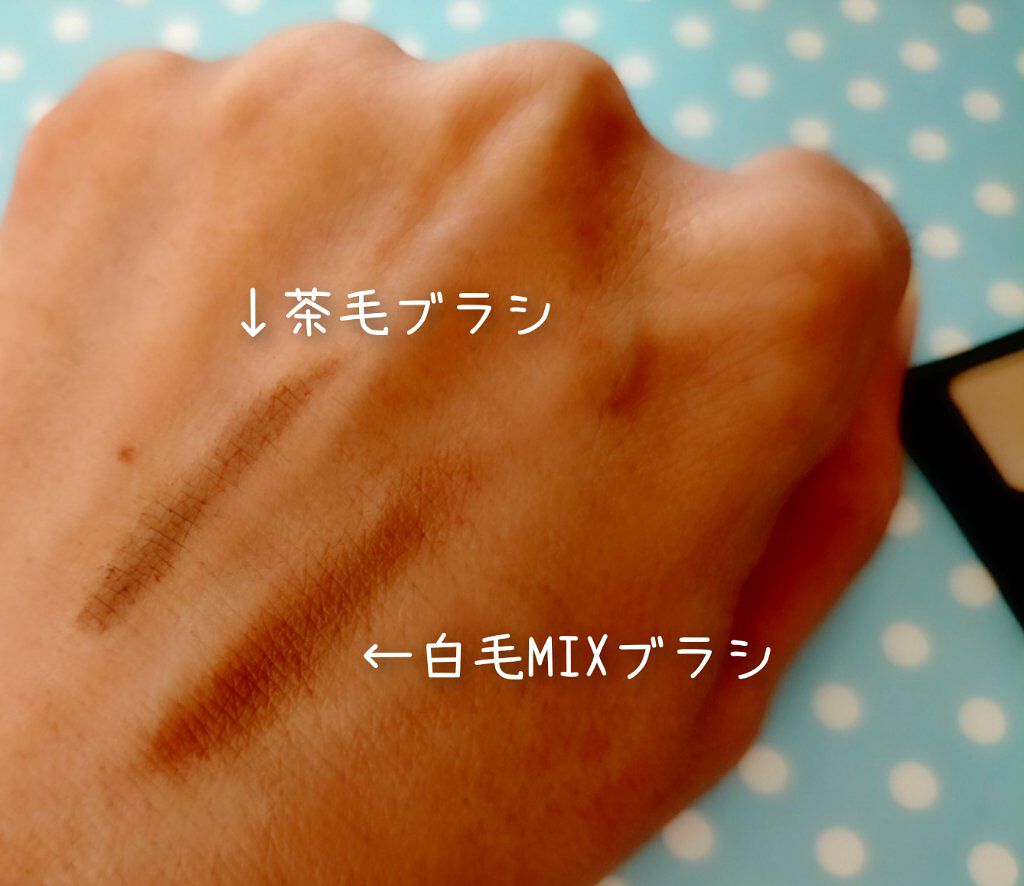 ダブルエンドアイブロウブラシ熊野筆/＆be/メイクブラシを使ったクチコミ（3枚目）