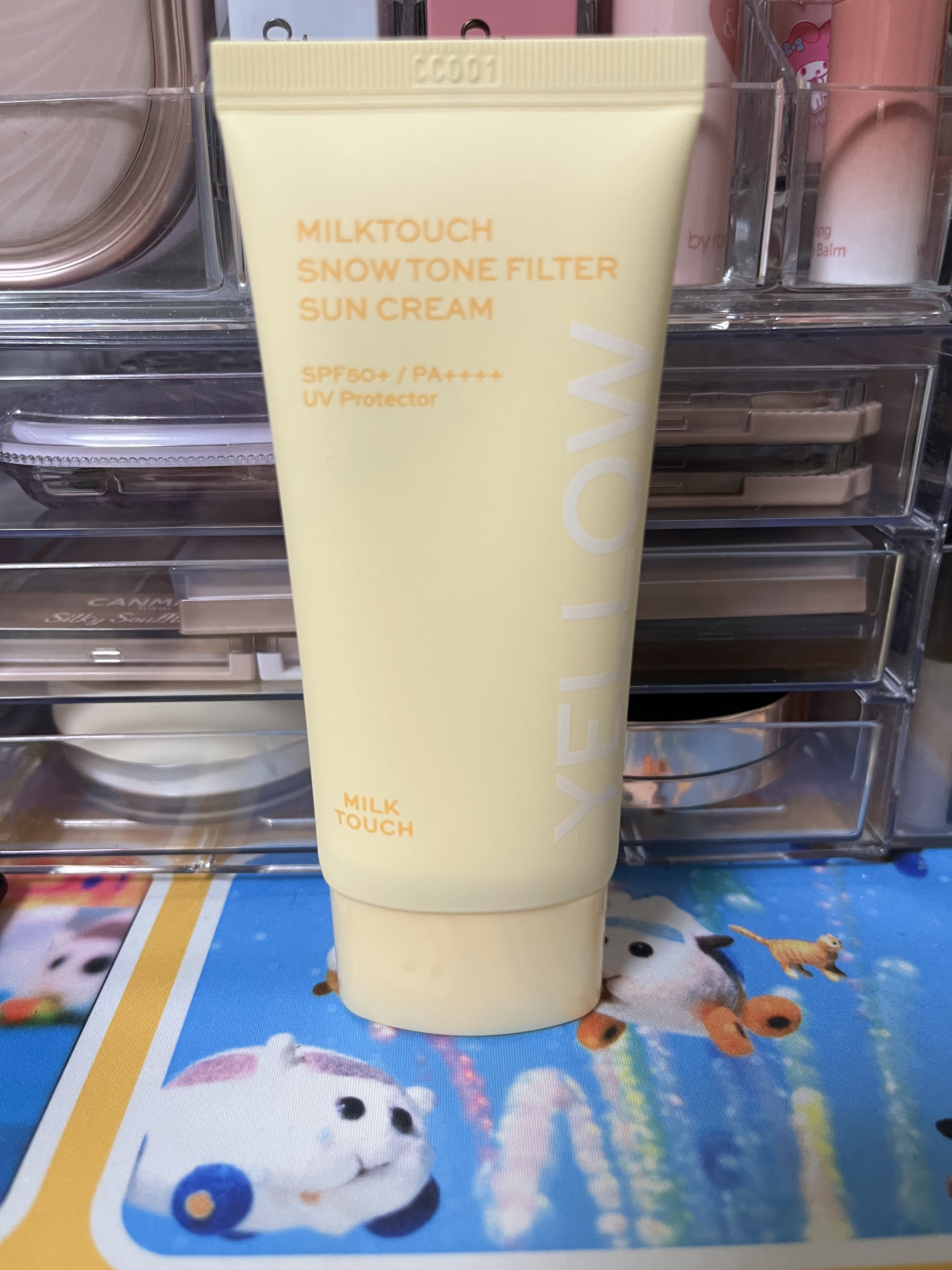 スノートーンフィルターサンクリーム/Milk Touch/日焼け止めクリームを使ったクチコミ（1枚目）