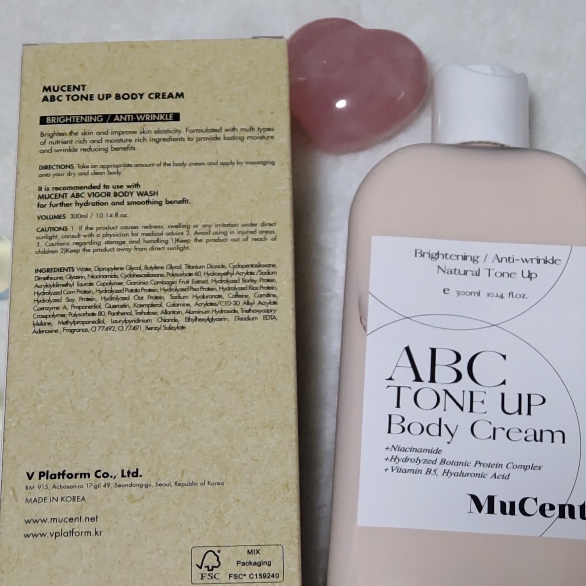 ABC TONE UP BODY CREAM/MuCent/ボディクリームを使ったクチコミ（2枚目）