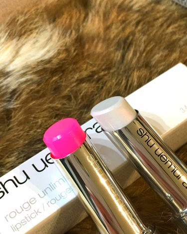 shu uemura シマリー パウダーのクチコミ「シュウ ウエムラ
・シマリーパウダー フラッシュ イン ピンク
・ルージュ アンリミテッド シ.....」（2枚目）