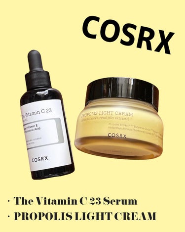 COSRX🥀
The Vitamin C 23 Serum
PROPOLIS LIGHT CREAM
⁡
COSRX様のモニターイベントに当選させて頂きました✨
⁡
⁡
・The Vitamin C 2