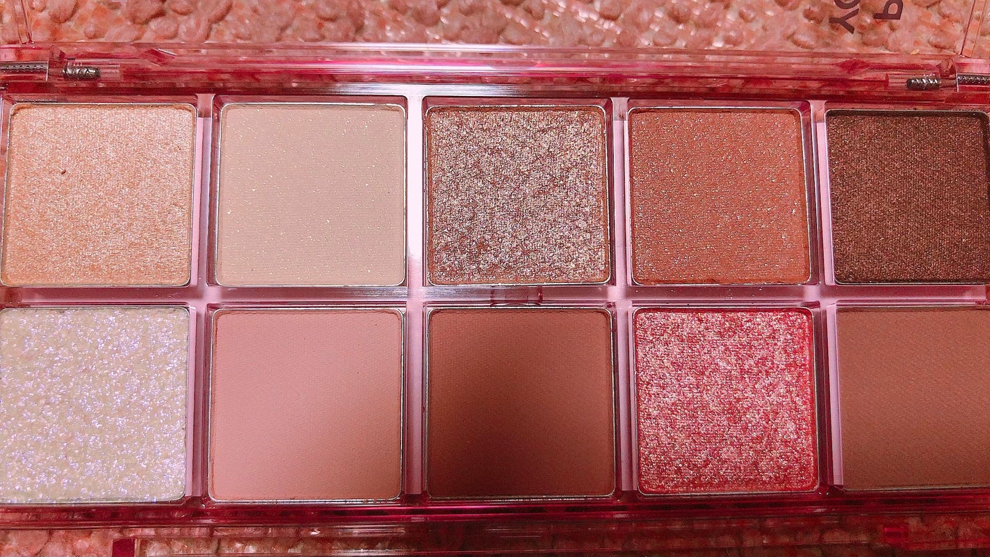 シーズナルブレンディングアイシャドウパレット/Peach C/アイシャドウパレットを使ったクチコミ(2枚目)