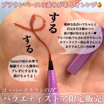 「密着アイライナー」ショート筆リキッド/デジャヴュ/リキッドアイライナーを使ったクチコミ(4枚目)