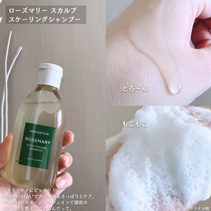 ローズマリー ヘア トライアルセット/AROMATICA/トライアルキットを使ったクチコミ(4枚目)