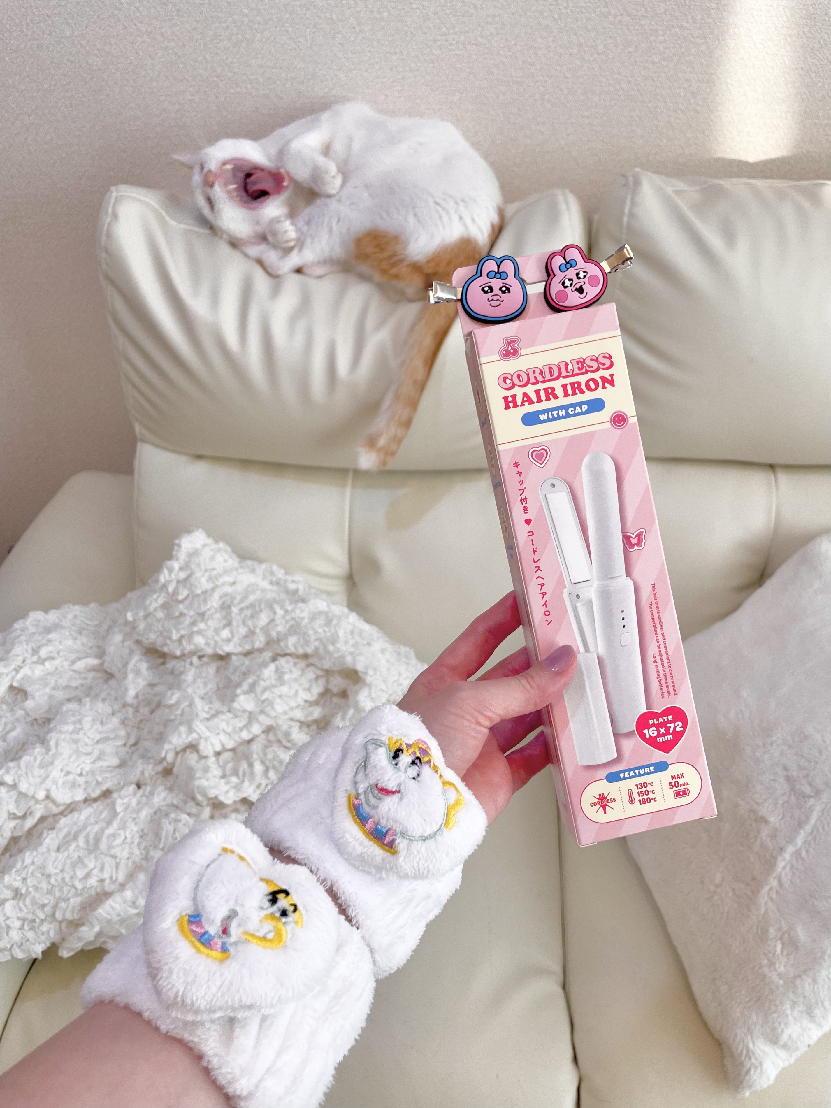 コードレスストレートアイロン/サンキューマート/ストレートアイロンを使ったクチコミ（2枚目）