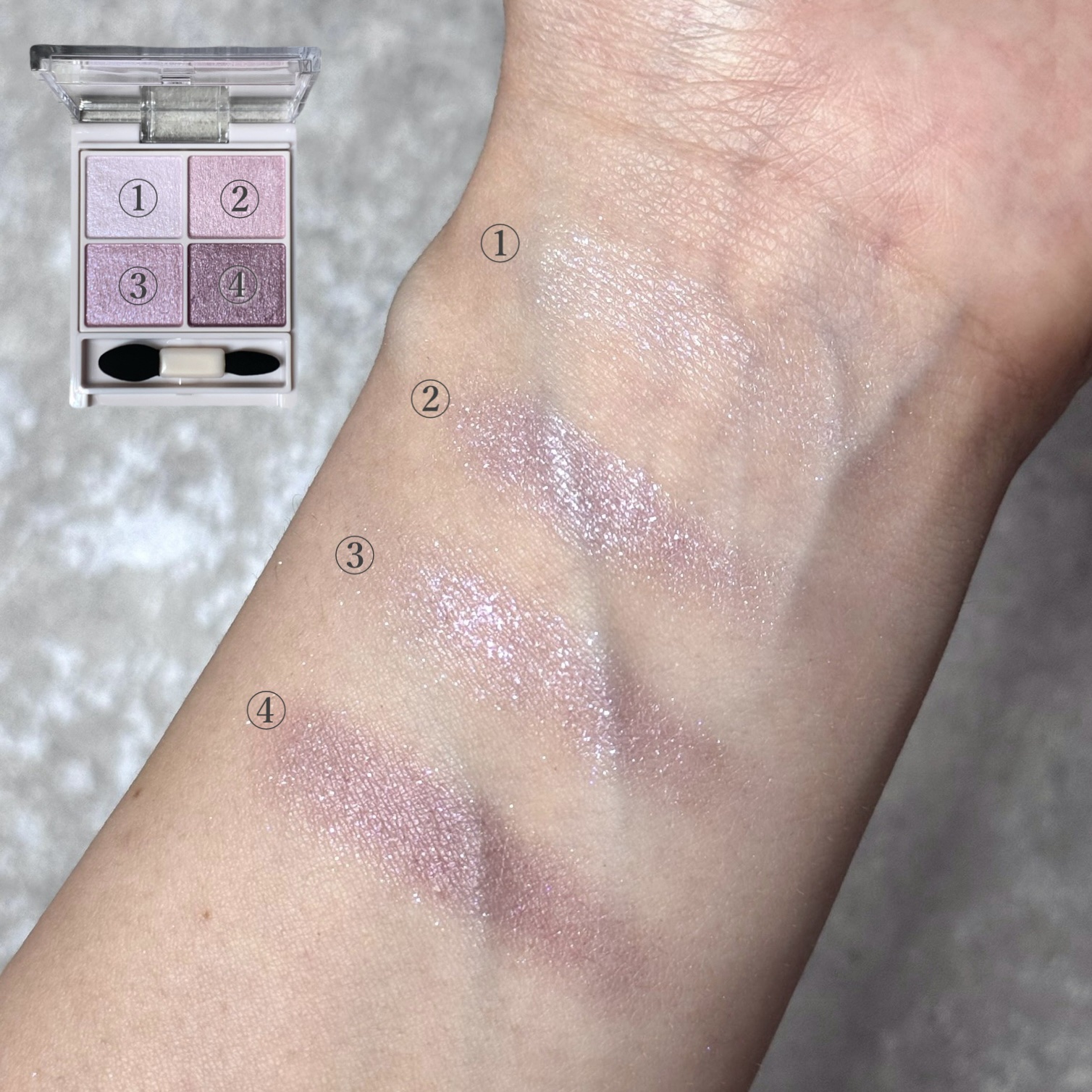 シルキースフレアイズ/キャンメイク/アイシャドウパレットを使ったクチコミ（3枚目）