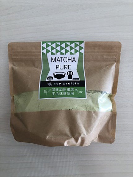 MATCHA PURE(プロテインパウダー)/ピュアパートナー/ソイプロテインを使ったクチコミ(1枚目)