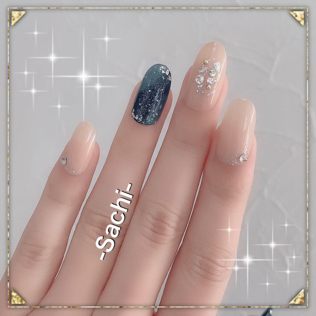 カラフルネイルズ 95 クラシックネイビー/キャンメイク/マニキュアを使ったクチコミ（2枚目）