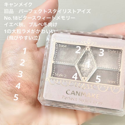 【旧品】パーフェクトスタイリストアイズ/キャンメイク/アイシャドウパレットを使ったクチコミ(4枚目)