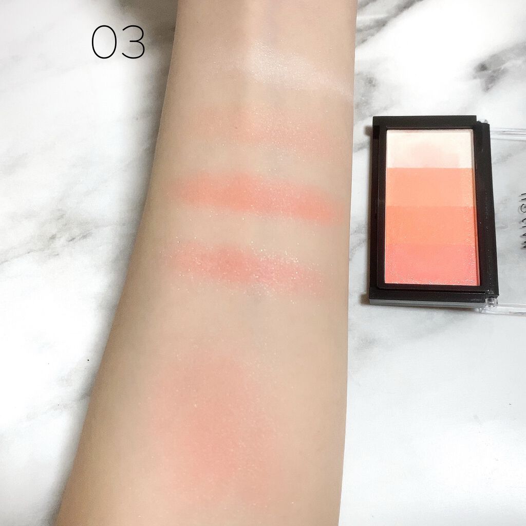 UR GLAM GRADATION CHEEK/U R GLAM/パウダーチークを使ったクチコミ(4枚目)