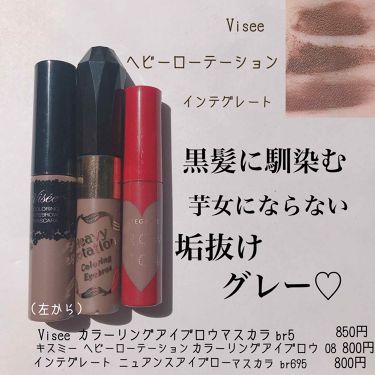 リシェ カラーリング アイブロウマスカラ Viseeを使った口コミ 黒髪さん集合 黒髪さんに似合うアイブロウ By 不潔ちゃん 混合肌 代前半 Lips