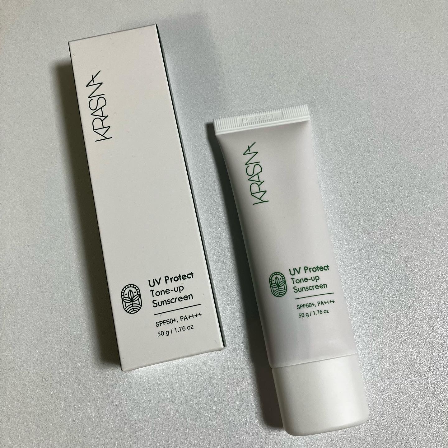 UVプロテクト　トーンアップ サンスクリーン/KRASNA/日焼け止めクリームを使ったクチコミ（3枚目）