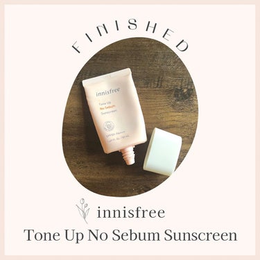 トーンアップ ノーセバム サンスクリーン SPF50+ PA++++/innisfree/日焼け止め・UVケアを使ったクチコミ（1枚目）