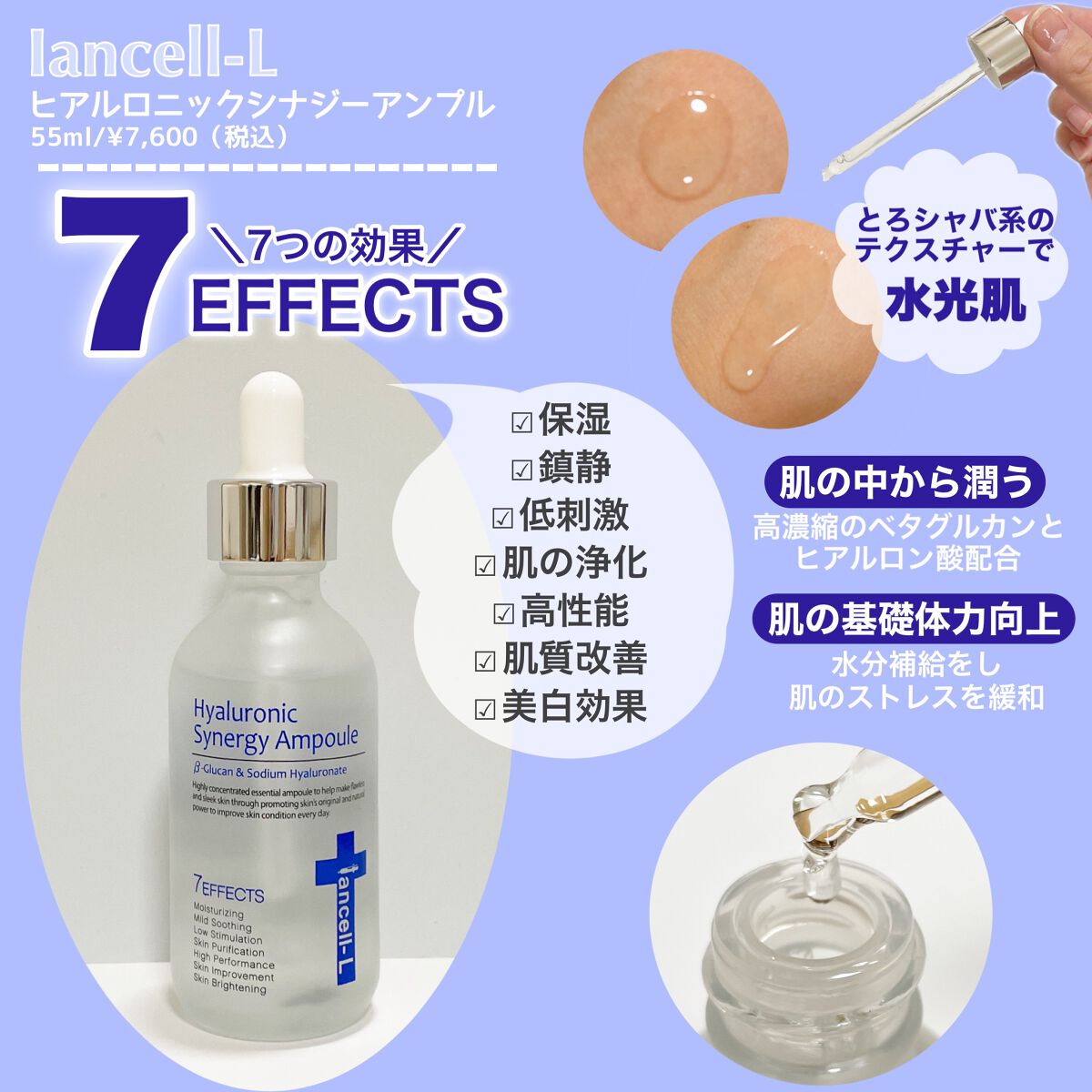 ヒアルロニックシナジーアンプル/IANCELL/美容液を使ったクチコミ(2枚目)