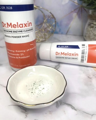 シカエクソソーム酵素クレンザー/Dr.Melaxin/洗顔パウダーを使ったクチコミ（2枚目）