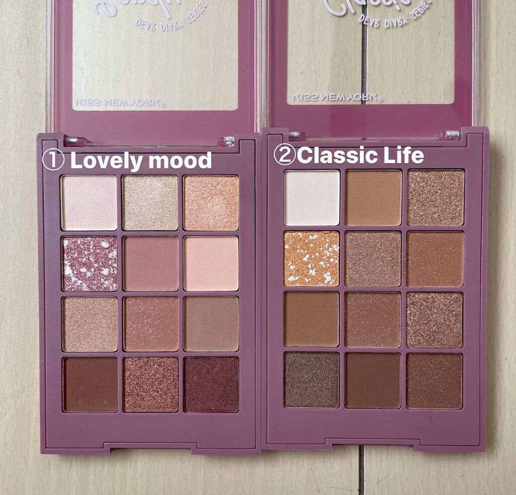 ディアダイアリー・ラブリームード/KISS NEW YORK/アイシャドウパレットを使ったクチコミ（2枚目）