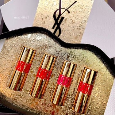 YVES SAINT LAURENT BEAUTE ノエル ミニ リップボックスセットのクチコミ「Merry Christmas🎄✨


頂き物ですが私にとって2021年
唯一のクリスマスコフ.....」（1枚目）