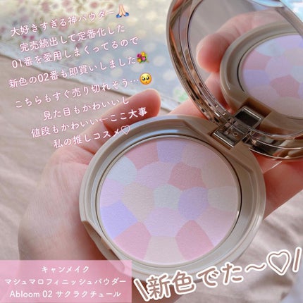 マシュマロフィニッシュパウダー ~Abloom~/キャンメイク/プレストパウダーを使ったクチコミ(2枚目)
