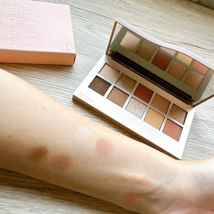 ニューデップスアイシャドウパレット/hince/アイシャドウパレットを使ったクチコミ(4枚目)