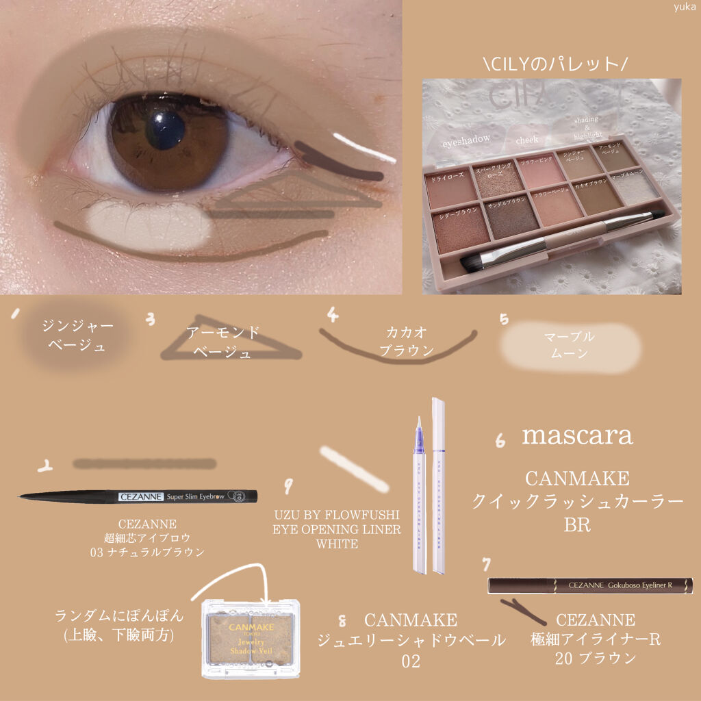 ジュエリーシャドウベール/キャンメイク/アイシャドウパレットを使ったクチコミ（2枚目）