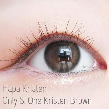 One & Only Kristin/Hapa kristin/カラーコンタクトレンズを使ったクチコミ（1枚目）