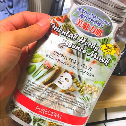 オリエンタルハーブエッセンスマスク/PUREDERM/シートマスク・パックを使ったクチコミ(1枚目)