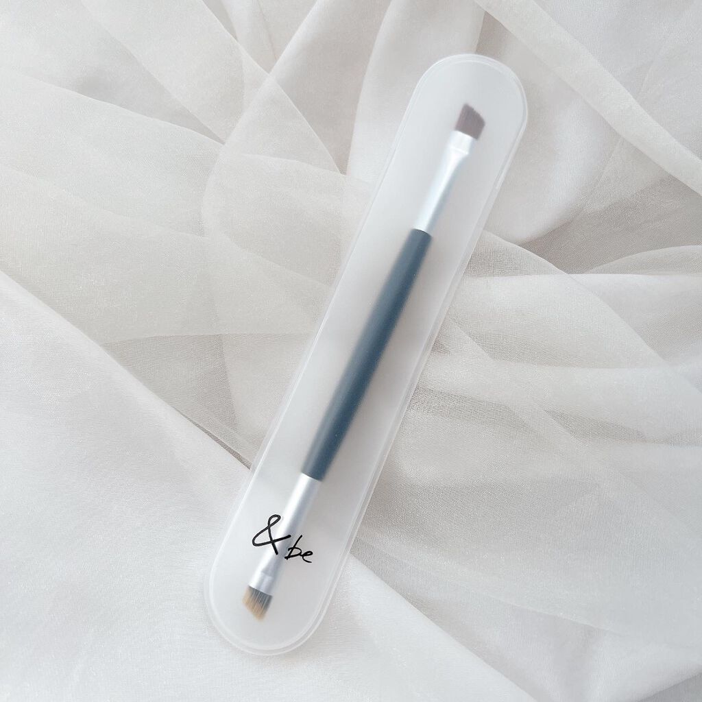 ダブルエンドアイブロウブラシ熊野筆/&be/メイクブラシを使ったクチコミ(4枚目)