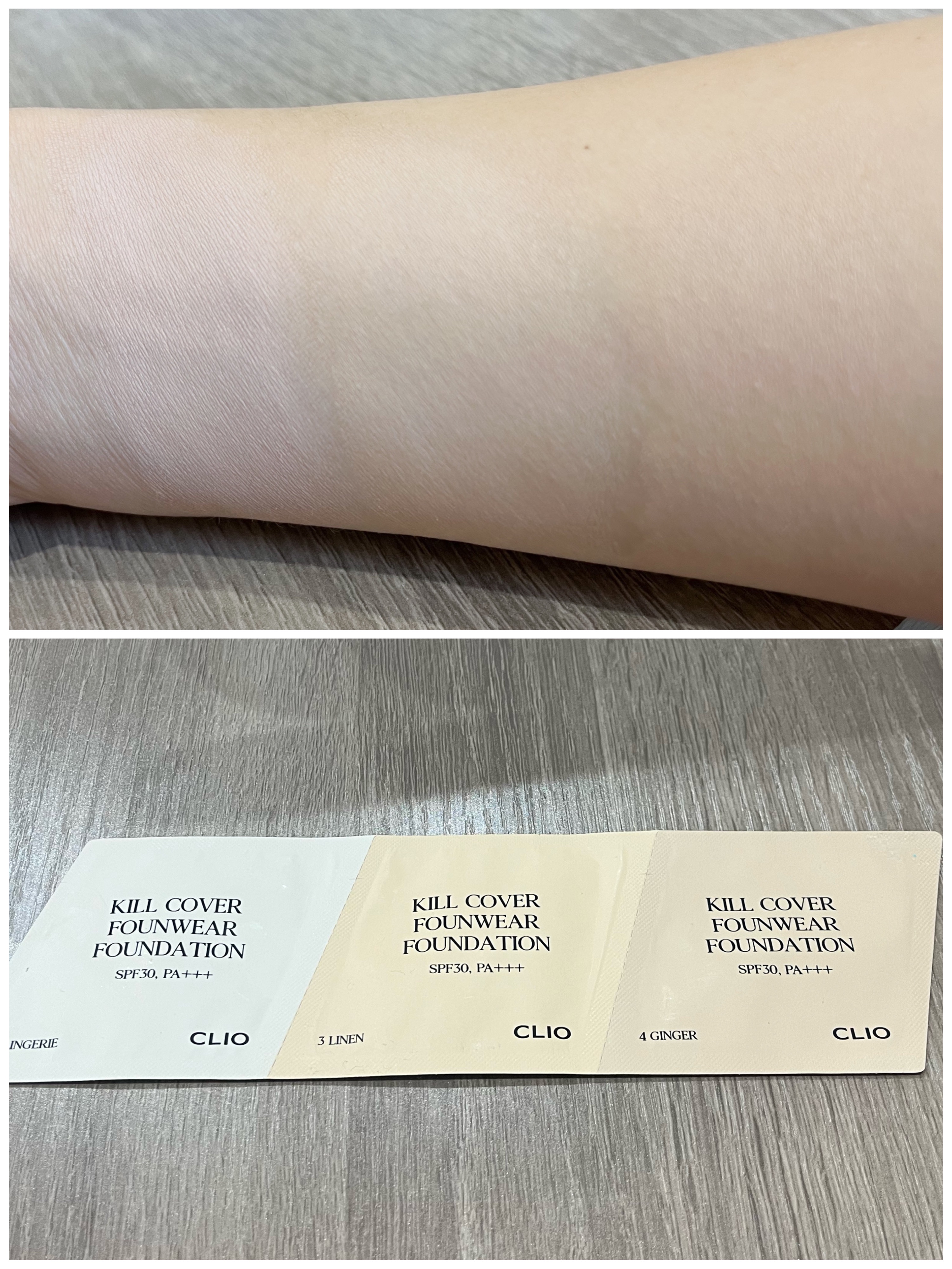 キル カバー ファンウェア ファンデーション 03 LINEN/CLIO/リキッドファンデーションを使ったクチコミ（3枚目）