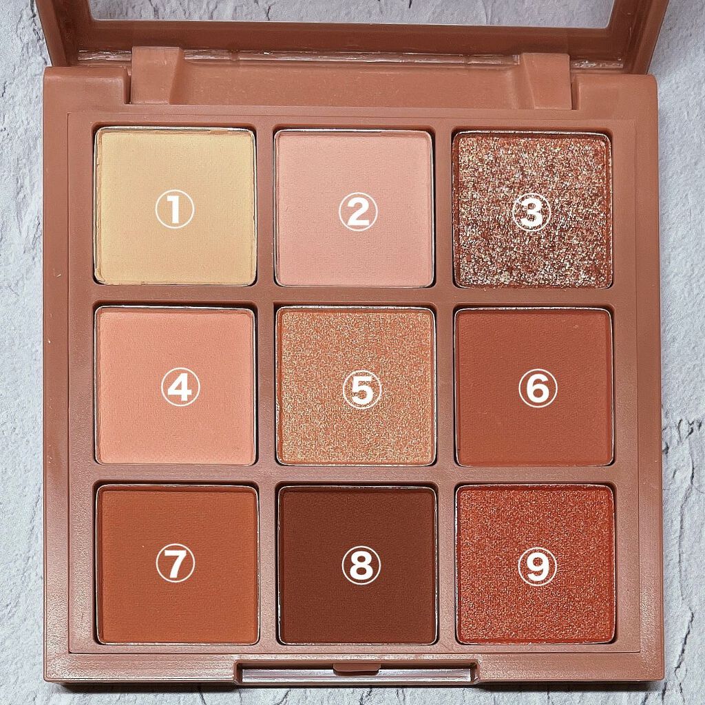 ムードナインマルチパレット/ShionLe/アイシャドウパレットを使ったクチコミ（2枚目）