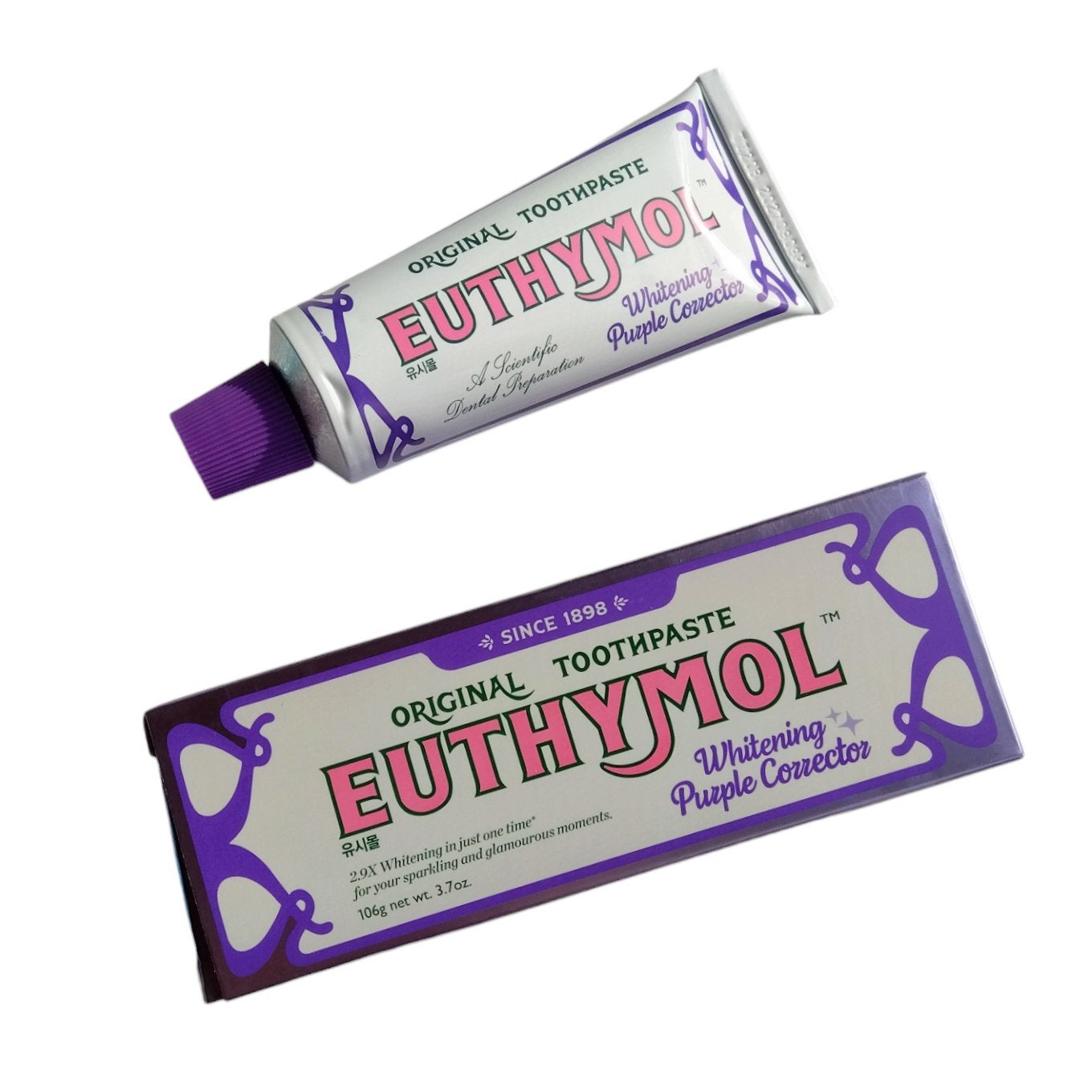 ホワイトパープル歯みがき ピーチフローラルミントの香り/EUTHYMOL/歯磨き粉を使ったクチコミ(1枚目)