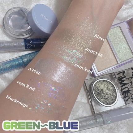 リキッド グリッター シャドウ/rom&nd/グリッターを使ったクチコミ(10枚目)