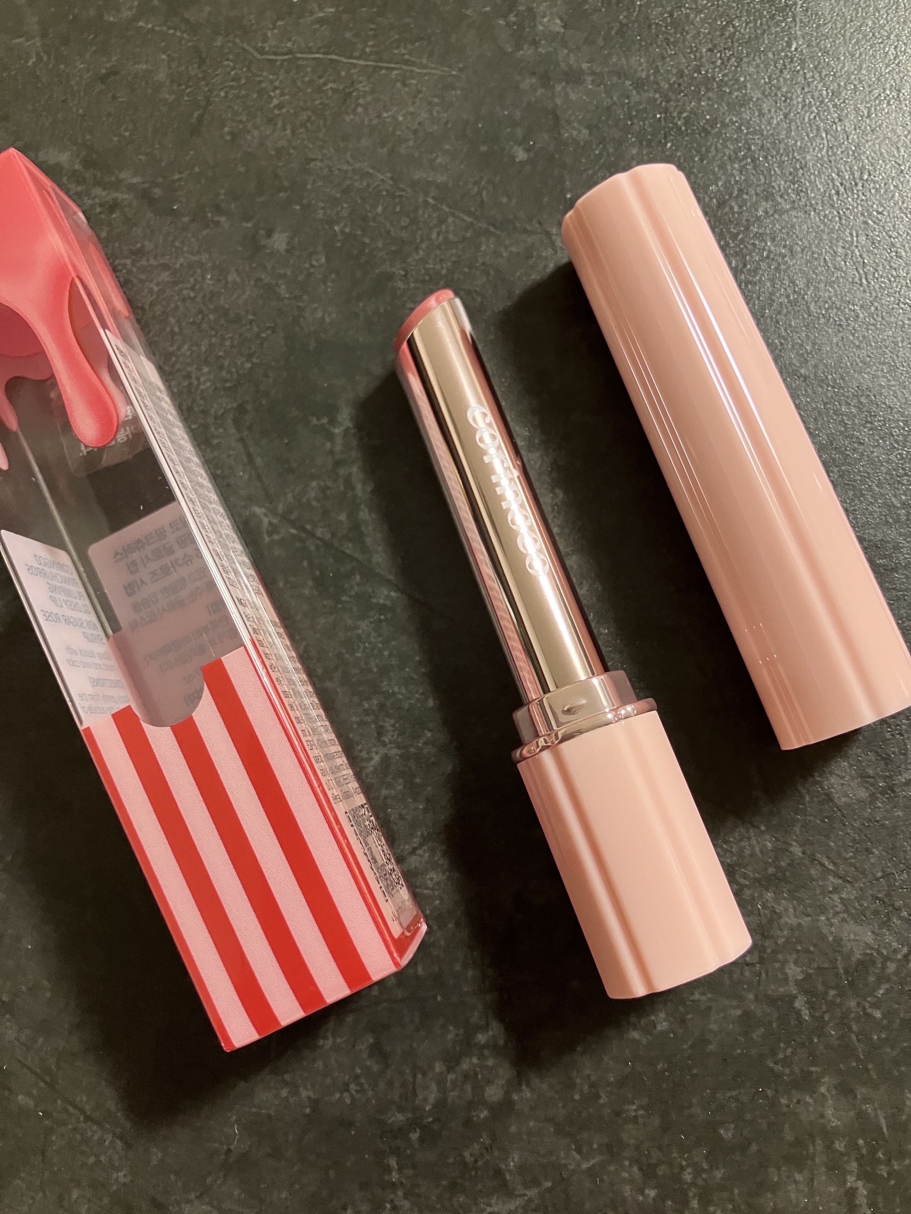 ピンク チュロス プランピング グローシーリップ/CORINGCO/口紅を使ったクチコミ（2枚目）