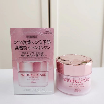 リンクルケア ホワイト モイストジェルクリーム/グレイスワン/オールインワン化粧品を使ったクチコミ(2枚目)