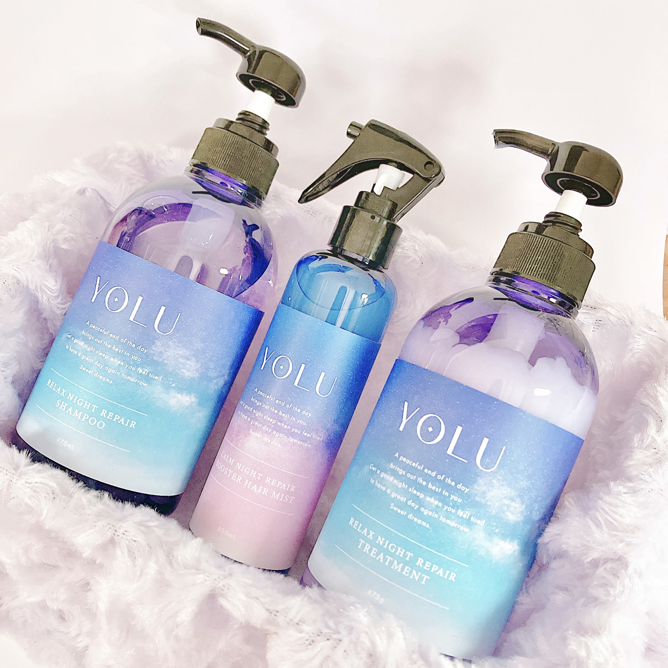 カームナイトリペアシャンプー／トリートメント/YOLU/市販シャンプーを使ったクチコミ（1枚目）