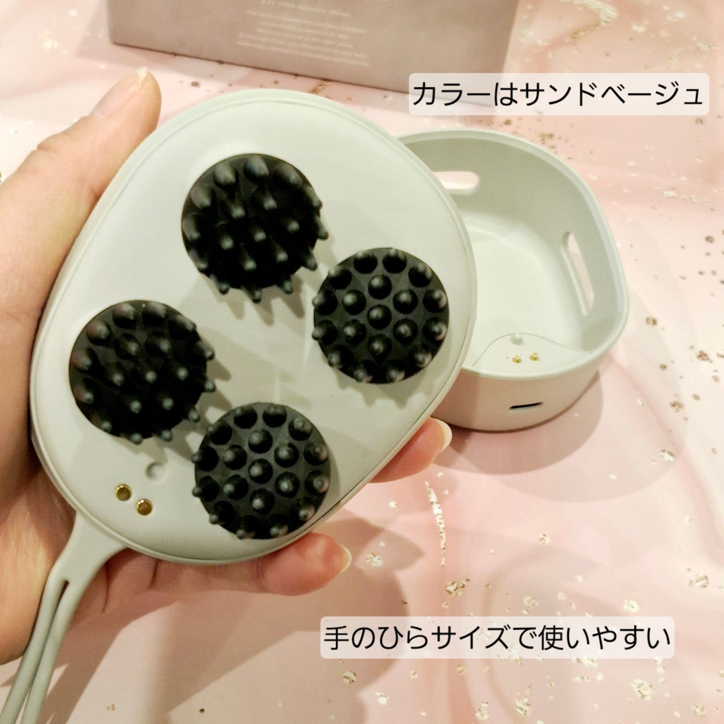 充電式EMSヘッドスパ ミニ/FESTINO/ヘッドマッサージャーを使ったクチコミ(2枚目)