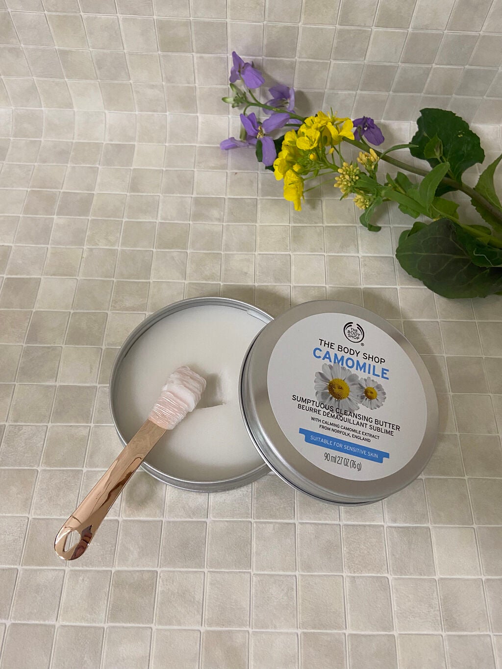 カモマイル サンプチュアス クレンジングバター/THE BODY SHOP/クレンジングバームを使ったクチコミ(2枚目)