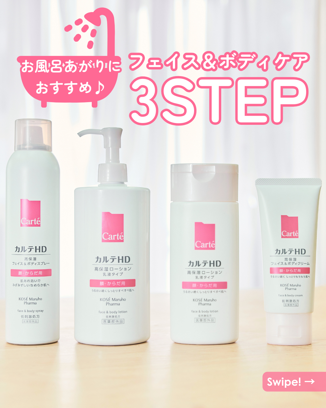 モイスチュア フェイス&ボディローション/カルテHD/ボディローションを使ったクチコミ(1枚目)