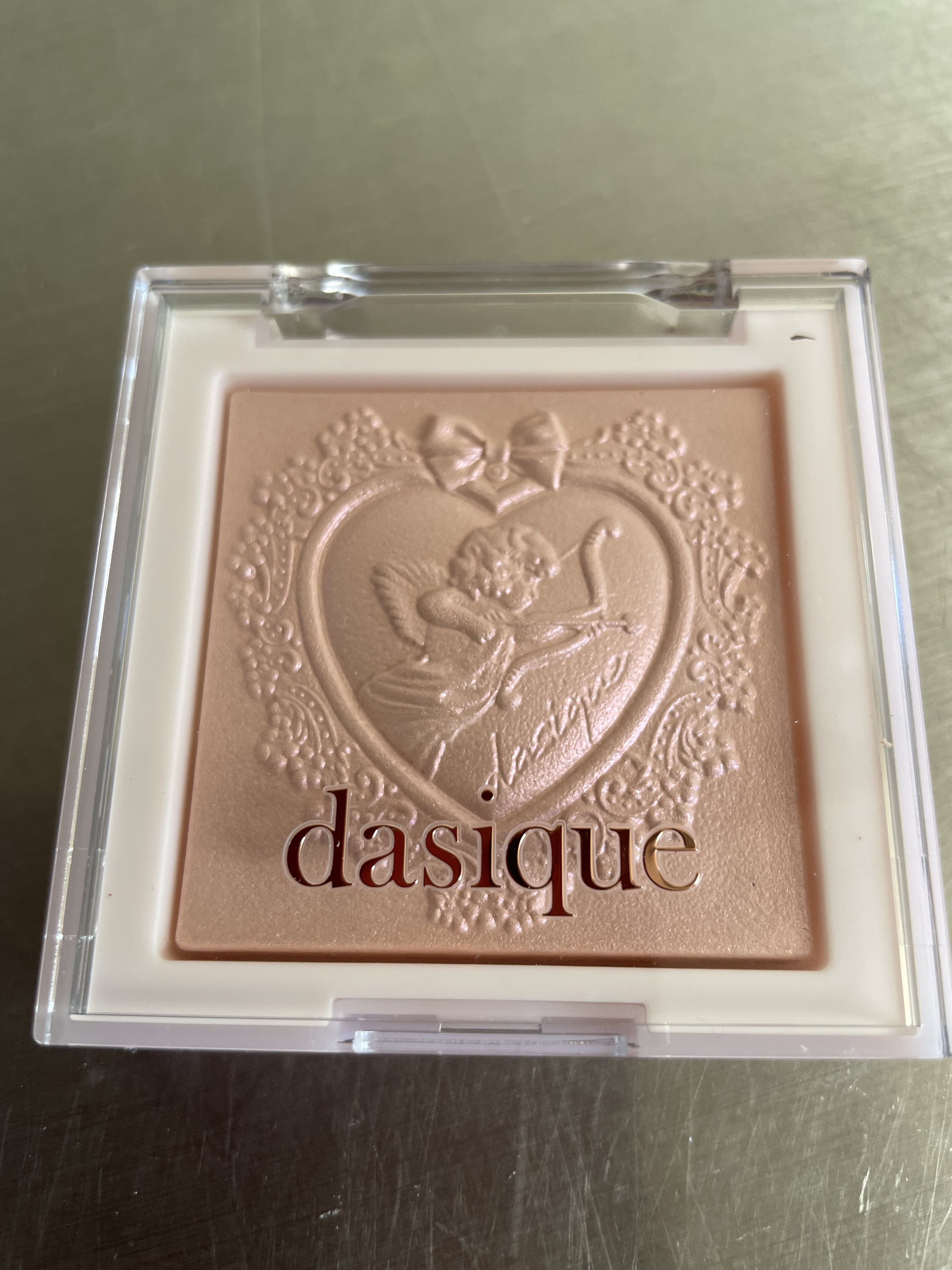 ラックスグロウハイライター 02 ピンクライト/dasique/パウダーハイライトを使ったクチコミ（3枚目）