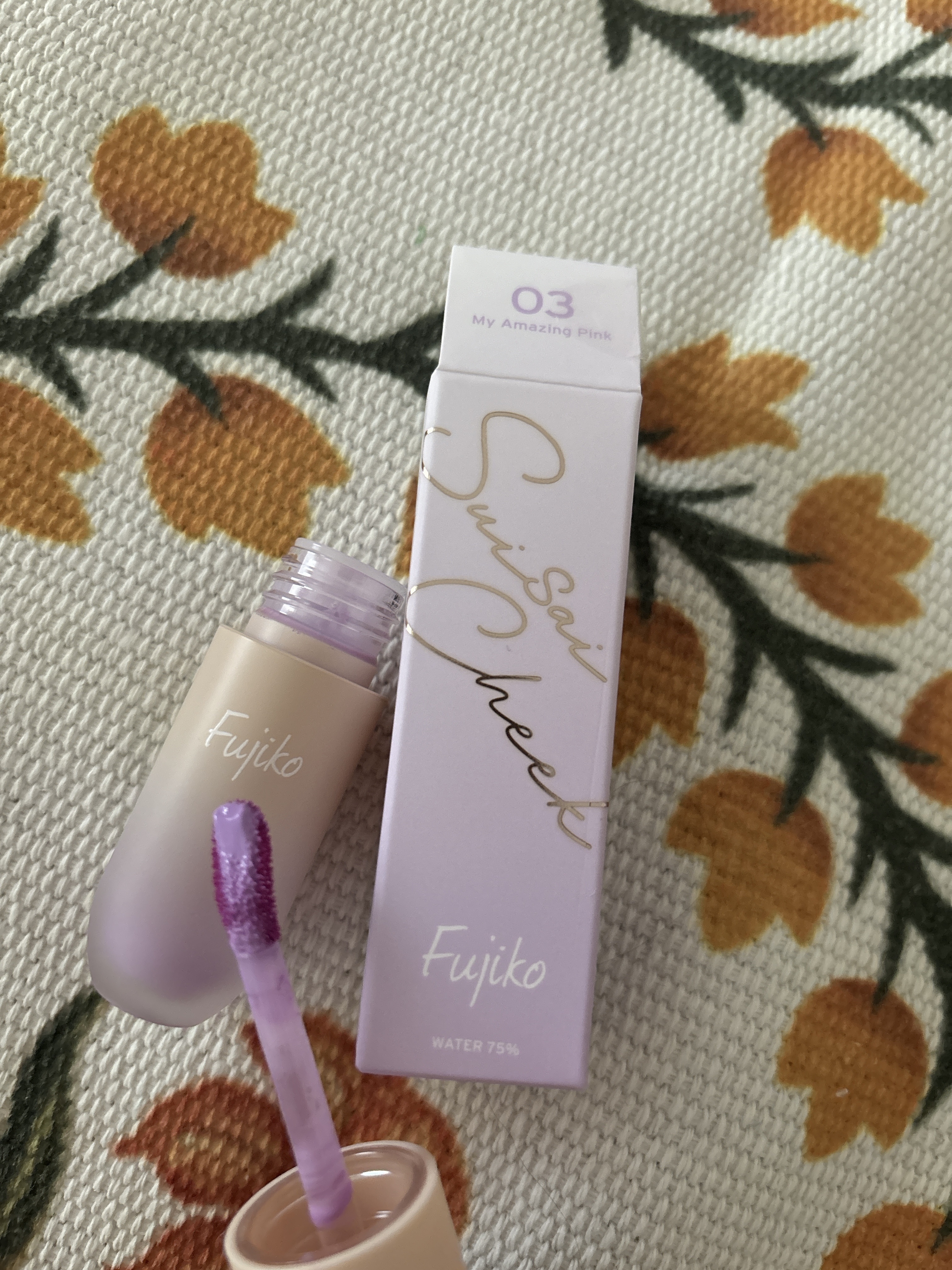 ⽔彩チーク/Fujiko/リキッドチークを使ったクチコミ（1枚目）