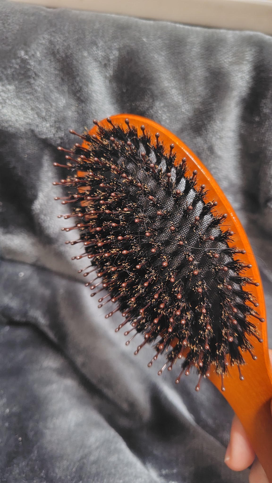 つやつや天然毛のミックスブラシ/マペペ/ヘアブラシを使ったクチコミ（1枚目）