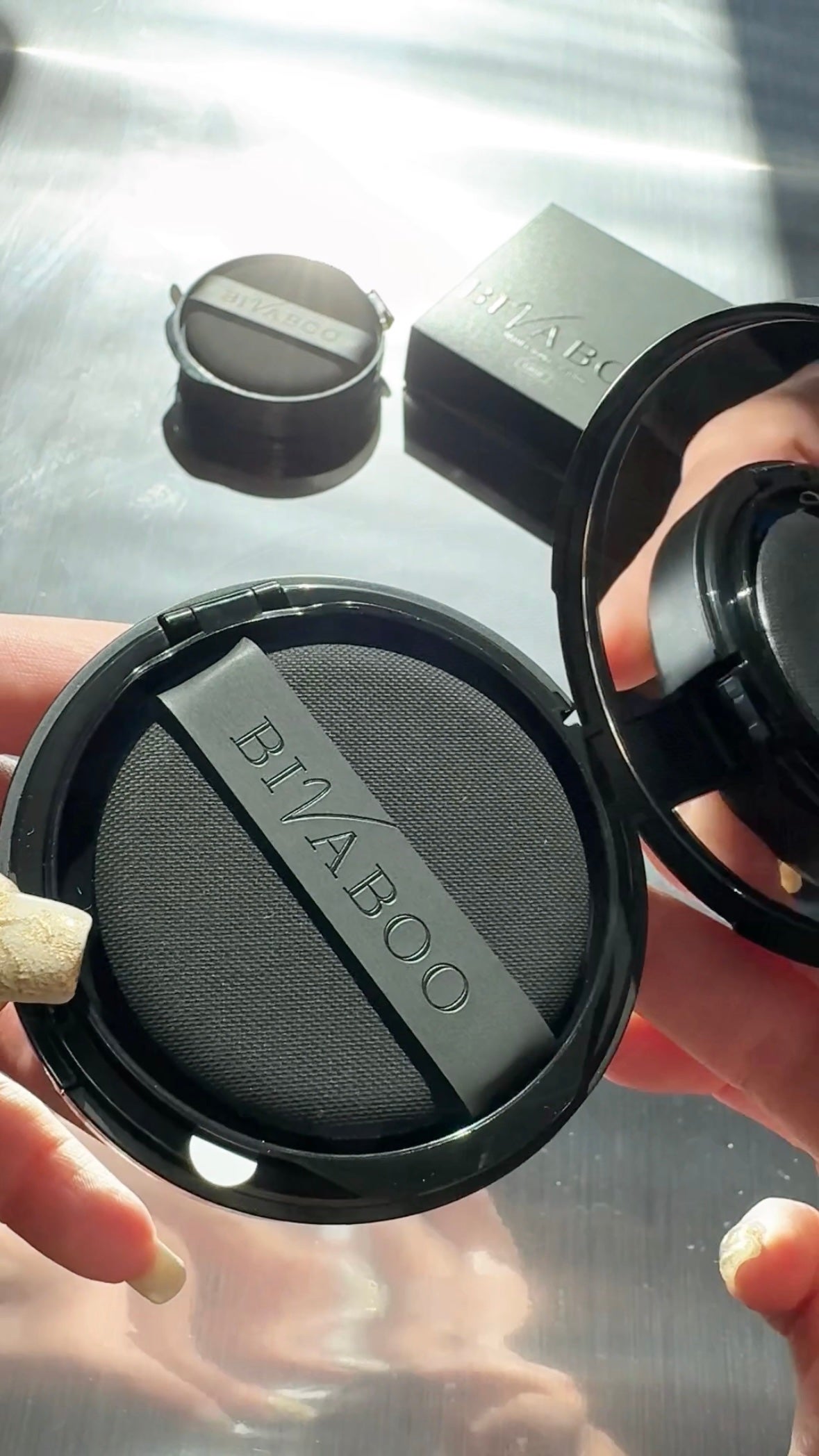 ベルベットジュエルクッション/BIVABOO/クッションファンデーションを使ったクチコミ(2枚目)