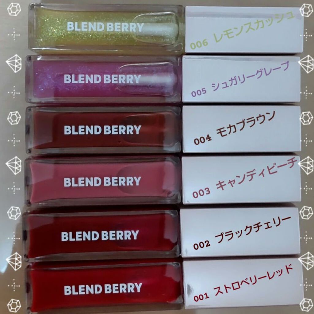 ジューシィリップデュウ/BLEND BERRY/口紅を使ったクチコミ（2枚目）