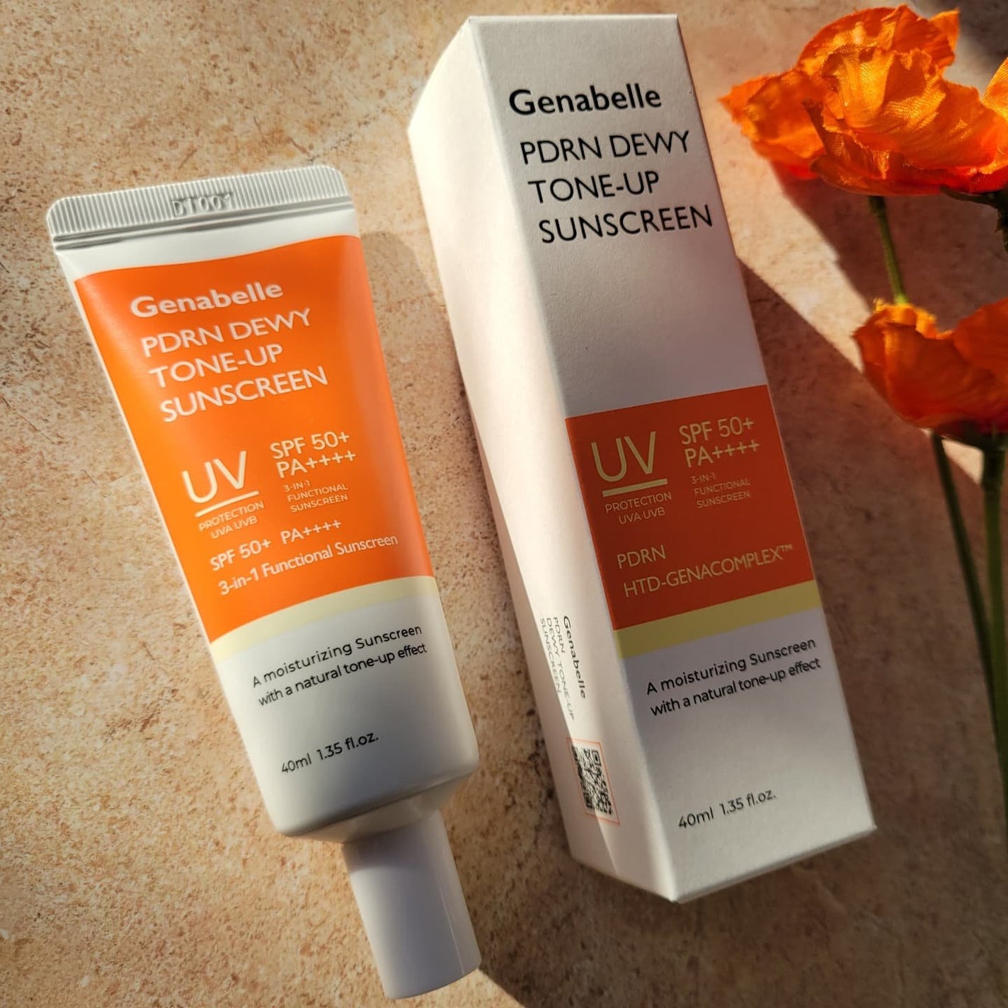 PDRNデューイートーンアップサンスクリーン/Genabelle/日焼け止めミルクを使ったクチコミ(1枚目)