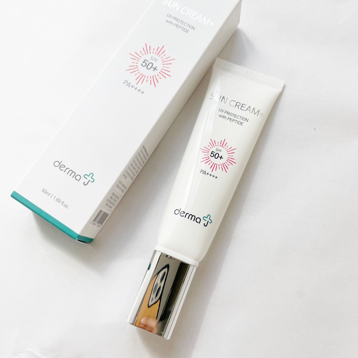 サンクリーム＋/ DermaJ/日焼け止めクリームを使ったクチコミ（2枚目）