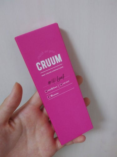 CRUUM CRUUM 1dayのクチコミ「BLACKPINKｻﾝがモデルのカラコン
CRUUM使ってみました🙌
 
発色★★★★☆
透明.....」（1枚目）