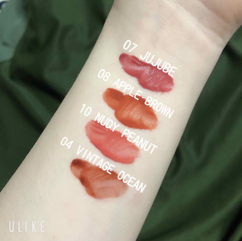 ジューシーラスティングティント/rom&nd/リップティントを使ったクチコミ（2枚目）